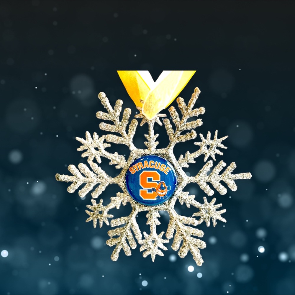 Syracuse Univ ORANGE Handmade Snowflake *NEW*